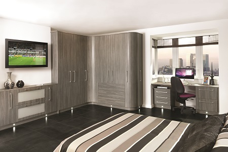 Modern Contemporary Bedroom Premier Grey Avola
